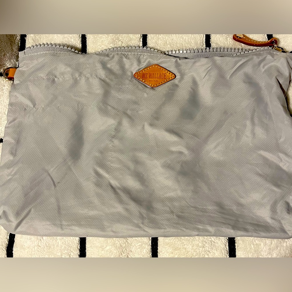 MZ Wallace Gray interior zip pouch